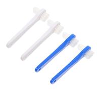 MAGICLULU Set 4 Spazzolini Denti Doppia Punta per Protesi Adulti in Pp Pulizia Completa Semi e Protesi Intere