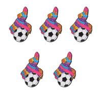 MAGICLULU Set 5 Pezzi Spilla Piñata Lega per Festa Calcio Decor, Accessorio Versatile e Commemorativo per Zaini e Cappelli Appassionati Messico 2026