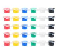 MAGICLULU Set 50 Pezzi Scatole di Pigmenti 300 Mini Barattoli Vernice Acrilica Vuoti da 3 Ml, Strisce Baccello Compatte per Pittura e Artigianato, Contenitori Portatili per Scuole, Famiglie