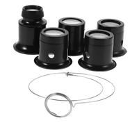 MAGICLULU Set 6 Lenti D’ingrandimento Professionali per Orologiai con Clip, Ingrandimenti 3x 5x 10x 15x 20x, Lenti Trasparenti Leggere per Riparazione Orologi e Gioielli, Strumenti