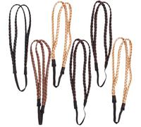 MAGICLULU Set 6 Pezzi Fascia per Chioma Intrecciata Doppio Strato Cerceotto per Chioma da Ragazza in Materiale Resistente Taglia Unica Accessorio Moda e Look Quotidiano Colore Casuale