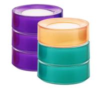 MAGICLULU Set 6 Pezzi Spugna da Dito Umidificante per Contare Soldi, Tampone Umido per Dita per Cassieri e Ufficio, Idratante Rapido per Punta Dita Pallina Galleggiante, Colore Casuale