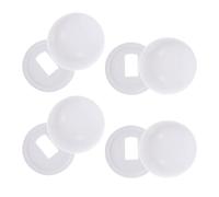 MAGICLULU Set 8 Copribulloni per Wc in Plastica Tappi Decorativi Resistenti per Bulloni di Montaggio Accessori per Installazione e Riparazione Sedile Water Adatti per Bagno e