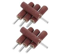 MAGICLULU Set 8 Pezzi Mola Abrasiva a Lamelle con Gambo 6Mm Levigatrice per Trapano Tamburo Levigatore in Grana 80/240 per Rettifica e Lucidatura di Precisione