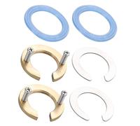 MAGICLULU Set da 2 Dadi Antifloscio per Rubinetto Cucina e Bagno, Accessorio di Fissaggio in Metallo e Silicone, Rondella Elastica per Riparazione Lavabo, Compatibile Rubinetti Acqua Calda