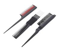 MAGICLULU Set da 3 Pettini per Cotonare in Plastica Leggera, Pettini per Chioma Pettine Fine e Pettine per Mèches, per Styling Chioma Donna e Uomo, Uso Professionale e Domestico