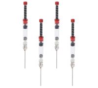 MAGICLULU Set da 4 Pezzi Siringa Stilografica in Acciaio Inox e Plastica, Assorbitore di Inchiostro Leggero per Ricarica Penna Stilografica Interfaccia 3,4 e 2,6 Mm