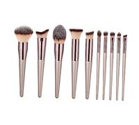 MAGICLULU Set Di 10 Pennelli Professionali Per Trucco Accessori Per Cosmetici Con Pennelli Per Fondotinta Blush e Ombretto Include Sacchetto OPP Per Il Trasporto
