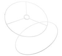 MAGICLULU Set di Anelli per Paralume Vintage Rotondo 40 Cm Struttura in Metallo e Base E27, Cornice per Lampada da Soffitto Fai da Te Multifunzionale per Lampade da Tavolo, a Sospensione