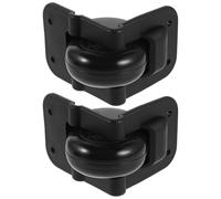 MAGICLULU Set di Ruote di Ricambio per Valigia Movimento Girevole a 360 Gradi, Realizzate in Plastica Resistente Nero, per Viaggi Frequenti e Affollati