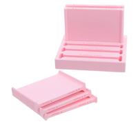 MAGICLULU Set di Strumenti per Argilla in PLA Rosa Guide per Mattarello e Misurazione Precisa, Compatibile Argilla Polimerica ad Asciugatura all'Aria, per DIY e Insegnamento della Ceramica