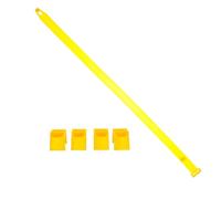 MAGICLULU Set Fissaggio Alberi 43 Tazze in Plastica Pp e Cinghia da 0,8 M, Supporto Antivento per Ceppi D’Albero, Porta-Albero Resistente la Crescita e Protezione in Giardino e Vivaio