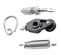 MAGICLULU Set Molla in Metallo per Pedale Grancassa, Molla del Pedale Tensionatore a D-ring, Elasticità Duratura per Batteristi e Pedali Bass Drum