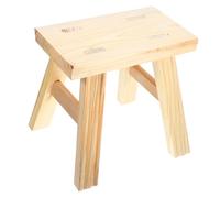 MAGICLULU Sgabello in Massello Antiscivolo Piccolo e Stabile Sgabello e Cameretta Supporto Multifunzionale per Bagno