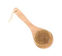 MAGICLULU Spazzola Esfoliante da Bagno con Testa Rotonda e Setole Morbide Spazzola da Doccia Massaggiante con Manico in Legno Adatta per Lavaggio del Corpo e Esfoliazione