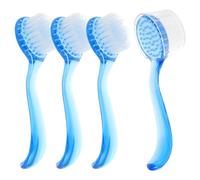 MAGICLULU Spazzola per Pulizia del Viso 4 Pezzi in Plastica e Nylon con Scrub Delicato e Prevenzione Punti Neri per Uso Manuale su Pelle Secca o Bagnata Colore Casuale