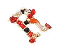 MAGICLULU Spilla da Donna a Forma di Lettera R in Lega Decorativa per Abbigliamento, Accessorio Creativo per Camicetta e Festa, Regalo Elegante per Outfit alla Moda
