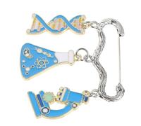 MAGICLULU Spilla Scientifica Smaltata Dna Doppia Spirale, Distintivo da Laboratorio Piccolo e Leggero, Accessorio per Studenti e Appassionati di Scienze, per Giacche e Zaini