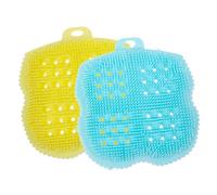 MAGICLULU Spugna Esfoliante Per Il Corpo in Luffa Di Silicone 2 Pezzi Spazzola A Setole Morbide Per Un Design Delicato Sulla Pelle Casuale