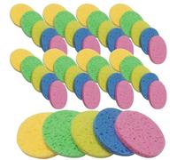 MAGICLULU Spugne per Viso 50 Pezzi, Dischetti Struccanti Esfolianti in Cellulosa, Spugnetta Detergente Multifunzione per Pulizia Profonda e Rimozione Trucco, Adatte per Uso Quotidiano