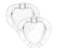 MAGICLULU Stampo 2 Set a Forma di Cuore in Plastica Riutilizzabile per Frutta per Coltivazione Pomodori e Frutta per Giardinaggio e Fai da Te