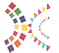 MAGICLULU Striscioni da Appendere per Feste Messicane, Decorazioni Murali per Festival dei Fantasmi, Banner Traforati Non Tessuto Riutilizzabile, Set da 4 Pezzi per Interni e Feste a Tema