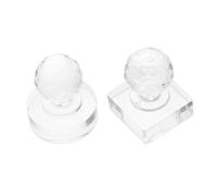 MAGICLULU Strumento per Pressare Ombretto e Blush in Plastica 2 Pezzi Design Portatile per Trucco Fai da Te in Viaggio, Compatibile Palette Square e Round