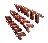 MAGICLULU Supporti per Guzheng in Legno Marrone 21 Pezzi, Accessori Portatili per Migliorare Timbro dello Strumento Musicale Guzheng, Pilastri Antiscivolo per Ponte