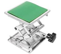 MAGICLULU Supporto da Tavolo per Piattaforma Elevatrice da Laboratorio in Acciaio Inox 304, Cric Manuale Regolabile Base Antiscivolo, Piattaforma di Sollevamento Stabile per Attrezzature