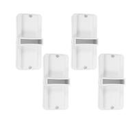 MAGICLULU Supporto e Affidabile in Plastica per Recinzione da Giardino Bianco 4 Pezzi Base per Staccionata Facile da Installare per Aree Residenziali e Commerciali