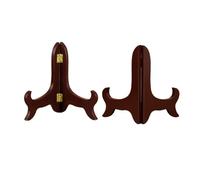 MAGICLULU Supporto Espositore in Legno per Piatti 4 Pezzi da 10 Cm Gambe Pieghevoli, Porta tè in Mattoni e Scolapiatti, per Esposizione su Scrivania in Casa, Ufficio e Negozio