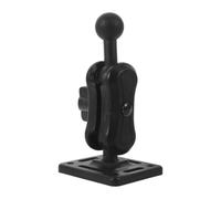 MAGICLULU Supporto per Cellulare e Uso Comodo Installazione Stabile in Plastica con Base Quadrata Attacco a Sfera 17mm, Doppia Rotazione a 360° Auto per Cruscotto e Camion
