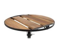 MAGICLULU Supporto per Piante con Ruote in Legno, Portavasi Mobile Rotondo Resistente con Vassoio, Carrello per Vasi Pesanti per Uso Interno ed Esterno, Base Girevole 35x35 Cm