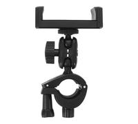 MAGICLULU Supporto per Telefono per Tromba in Plastica Nero, Morsetto Regolabile 15-31mm Rotazione 360° per Prove di Banda e Concerti All'aperto