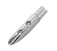 MAGICLULU Supporto Terminale per Corrimano Barca in Acciaio Inox Argento | Finitura Lucida a Specchio, Supporto Affidabile e Stabile, Installazione Semplice per Barche a Motore e Acque Interne