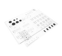 MAGICLULU Tappetino in Silicone per Nail Art da 2 Pezzi, Foglio per Esercizi di Manicure Linee Guida per Disegno, Riutilizzabile e Facile da Pulire, Adatto per Allenamento Professionale