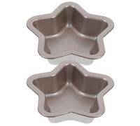 MAGICLULU Teglia da Plumcake Antiaderente in Acciaio al Carbonio 2 Pezzi, Stampo per Toast e Pane Domestico a Forma di Stella, Utensile da Cucina per Cottura Uniforme e Rapida per Forno