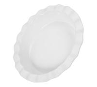 MAGICLULU Teglia Porcellana Forno Rotonda Antiaderente per Pizza e Torte Pirofila Profonda Facile da Pulire e Resistente Adatta Forno e Bianco