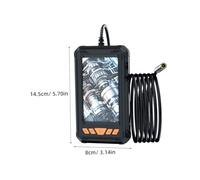 MAGICLULU Telecamera Industriale Borescope con e Luci LED Flessibile per Ispezioni Meccaniche e Saldature