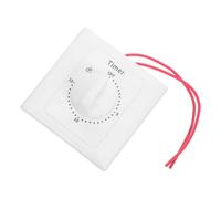 MAGICLULU Timer Meccanico in Plastica Bianca con Montaggio a Parete da 15 Minuti Interruttore di Controllo Temporizzato per Riscaldatori e Lampade in Ambienti Condivisi