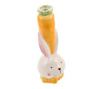 MAGICLULU Vaso di Coniglio Vaso Vasi di Gemme Statuine di Porcellana Porcellana da Tavolo di Coniglio Figurina Ceramica Ceramica Giallo