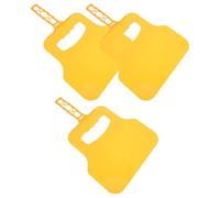 MAGICLULU Ventilatore Manuale per Barbecue 3 Pezzi in Plastica Giallo, Ventilatore Portatile per Grigliate Impugnatura Ergonomica, Strumento di Supporto per Fiamma Adatto a Griglie Gas
