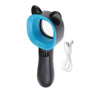 MAGICLULU Ventilatore Portatile Ricaricabile Senza Pale Mini Ventilatore Con Design Essenziale A Forma Di Orecchie Di Gatto Raffrescatore Portatile Senza Foglie Nero