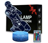 Magiclux 3D Illsuion Luce Notturna Calciatore,Lampada da Calcio 16 Colori che Cambia Dimmerabile con Telecomando,Calcio de Regalo per Bambini Adolescenti Uomo (FR-Player #7) (MY20230318)