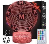 Magiclux Luce Notturna Calcio per Bambini, Regali Calcio per Tifoso, Telecomando 16 Cambia Colore Dimmerabile, Lampada da Scrivania Calcio per Camera dei Bambini