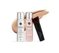 MagicMinerals AirBrush Foundation Set di Jerome Alexander - Set da 3 pezzi con fondotinta AirFinsh e pennello Kabuki - Trucco spray con ingredien
