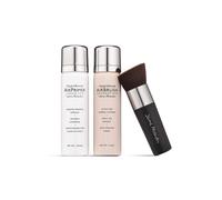 MagicMinerals AirGrush Foundation Set di Jerome Alexander - Il set da 3 pc include la base per primer e la spazzola kabuki - trucco a spruzzo con ing