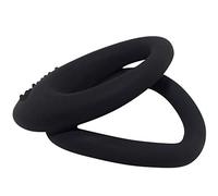 Magicnitz, Doppio dildo e anello con stimolatore clitorideo elastico in silicone, giocattolo erotico e sessuale