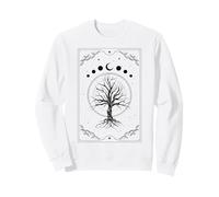 Magico Albero Sacro con Fase Lunare Celeste E Stella Felpa