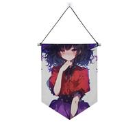 Magico anime ragazza viola banner gancio per parete con asta telescopica banner bandiere banner partito e decorazioni per interni, feste all'aperto